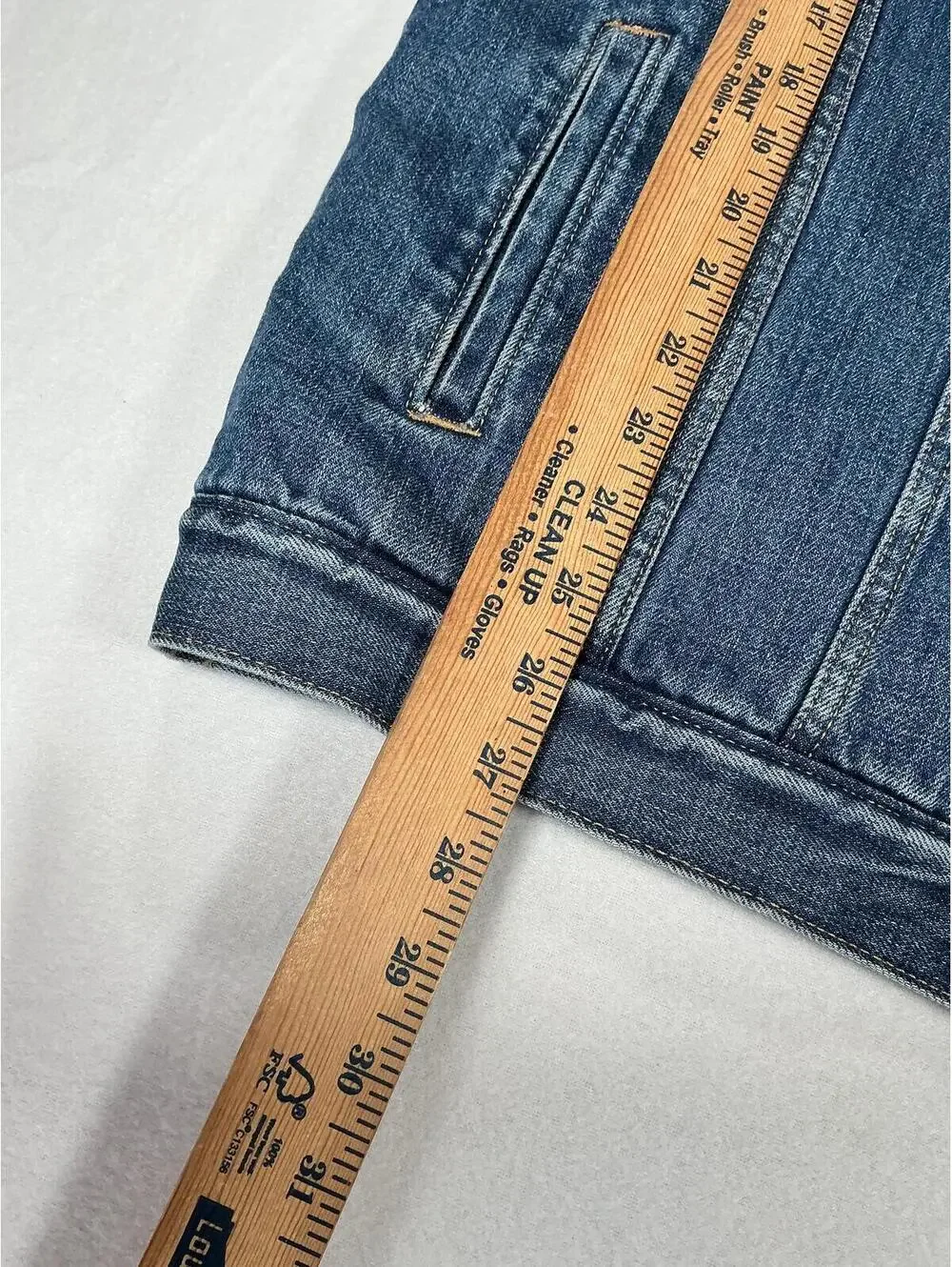 GAP Oversized Sherpa-Lined Denim Trucker Jacket Medium‎ Indigo Men's Size M